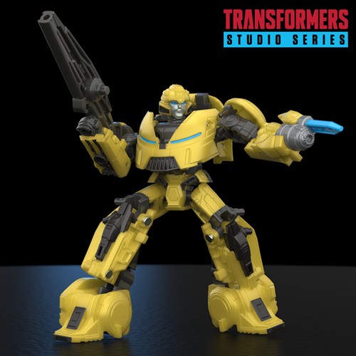 Transformers Generations Transformers: One  Deluxe Bumblebee (B-127) Studio Series Action Figure. This Transformers Studio Series Bumblebee (B-127) action figure is highly articulated for posability and features movie-inspired deco and details.