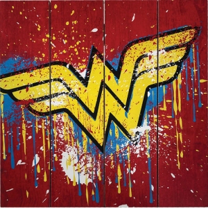 Wonder Woman Wood Sign.